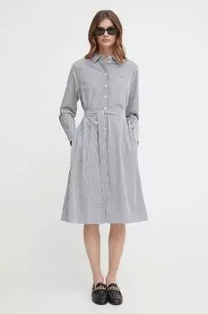 Хлопковое платье Tommy Hilfiger, белый