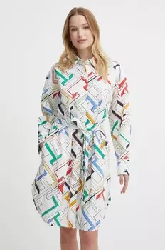 Хлопковое платье Tommy Hilfiger, белый