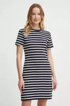 Хлопковое платье Tommy Hilfiger, темно-синий