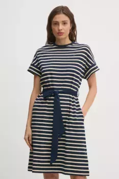 Хлопковое платье Tommy Hilfiger, темно-синий