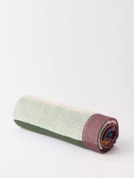 Хлопковое пляжное полотенце artist stripe Paul Smith, бургундия