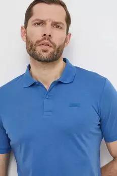 Хлопковое поло Calvin Klein, синий