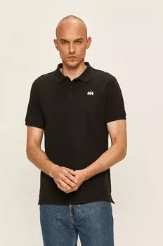 Хлопковое поло Helly Hansen, черный