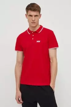 Хлопковое поло Helly Hansen, красный