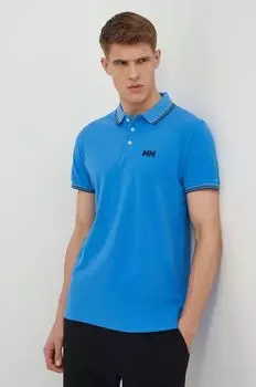 Хлопковое поло Helly Hansen, синий