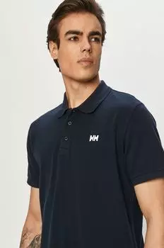 Хлопковое поло Helly Hansen, темно-синий
