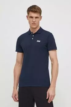 Хлопковое поло Helly Hansen, темно-синий