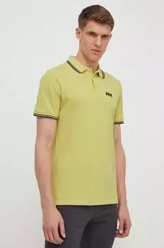Хлопковое поло Helly Hansen, желтый