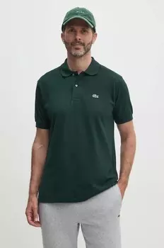 Хлопковое поло Lacoste, зеленый