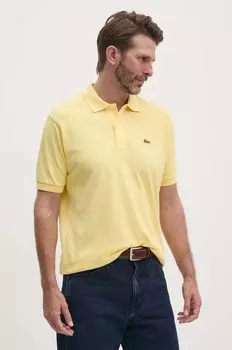 Хлопковое поло Lacoste, желтый