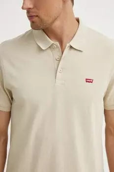 Хлопковое поло Levi's, бежевый