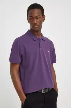 Хлопковое поло Levi's, фиолетовый
