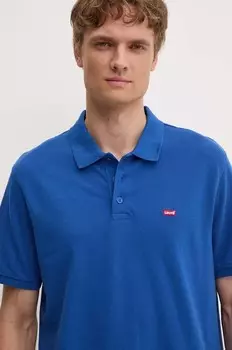 Хлопковое поло Levi's, синий