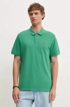 Хлопковое поло Levi's, зеленый