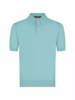 Хлопковое поло Loro Piana, синий