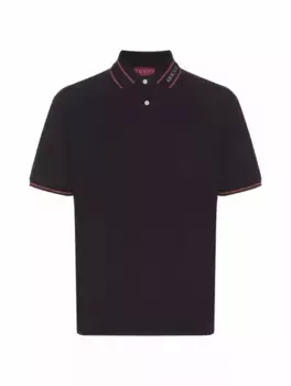 Хлопковое поло Web Gucci, черный