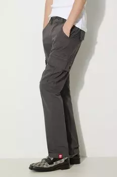 Хлопковые брюки Agent Pant Alpha Industries, серый