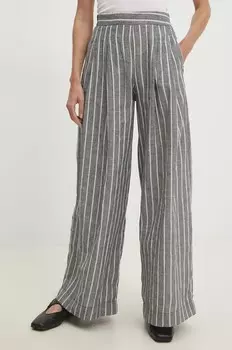 Хлопковые брюки Answear Lab, серый