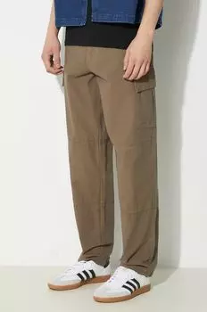 Хлопковые брюки Barbour, зеленый