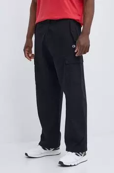 Хлопковые брюки Champion, черный