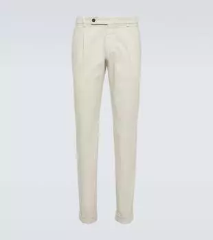 Хлопковые брюки чинос Thom Sweeney, бежевый