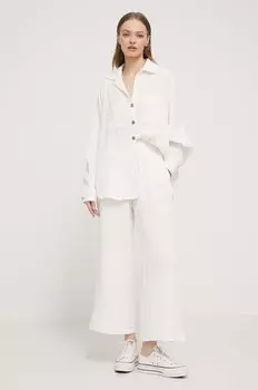 Хлопковые брюки Follow Me Billabong, белый