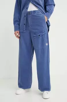 Хлопковые брюки G-Star Raw, синий