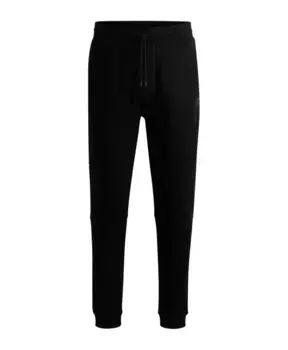 Хлопковые брюки Hugo Boss, черный