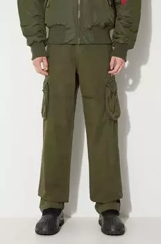 Хлопковые брюки Jet Alpha Industries, зеленый