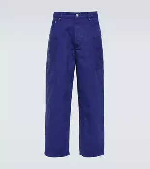Хлопковые брюки Kenzo, синий