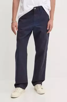Хлопковые брюки Levi's, темно-синий