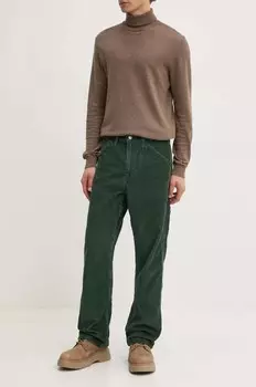 Хлопковые брюки Levi's, зеленый