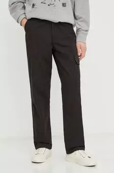 Хлопковые брюки PATCH POCKET CARGO Levi's, черный