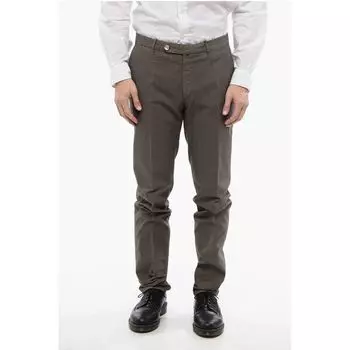 Хлопковые брюки с узором «гусиная лапка» ID Corneliani, Brown