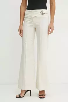 Хлопковые брюки Versace Jeans Couture, бежевый