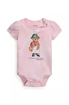 Хлопковые детские боди Polo Ralph Lauren, розовый