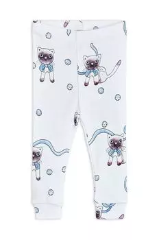Хлопковые детские штанишки Mini Rodini, белый