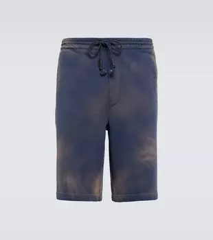 Хлопковые джерси шорты Loewe, Washed Indigo