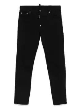Хлопковые джинсы DSQUARED2, черный