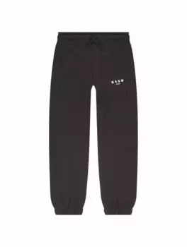 Хлопковые джоггеры с логотипом MSGM, серый