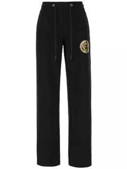Хлопковые джоггеры Versace, черный