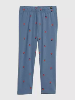 Хлопковые леггинсы Gap, синий