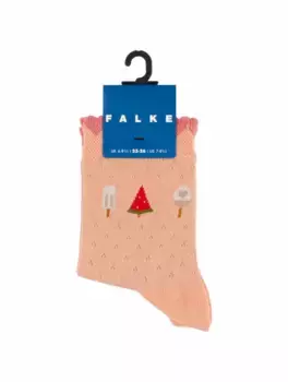 Хлопковые носки с принтом Falke, розовый