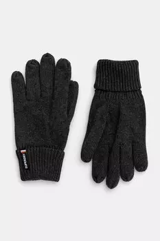 Хлопковые перчатки Superdry, серый