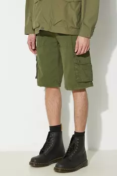 Хлопковые шорты Alpha Industries, зеленый