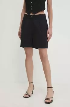 Хлопковые шорты Answear Lab, черный