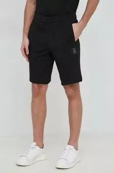 Хлопковые шорты Armani Exchange, черный