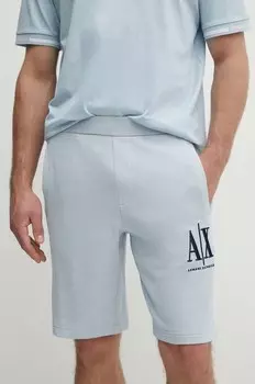 Хлопковые шорты Armani Exchange, синий