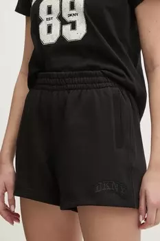 Хлопковые шорты Dkny, черный