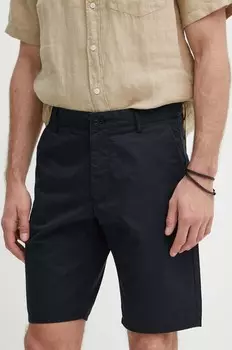 Хлопковые шорты Gant, черный